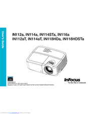 InFocus IN116a User Manual