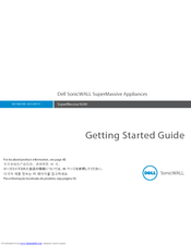 Dell SonicWALL NSA 6600 Getting Started Manual