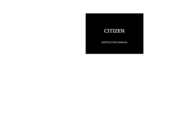 Citizen 520 Instruction Manual