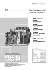 Grundig Sydney SE7230/8 Dolby Service Manual