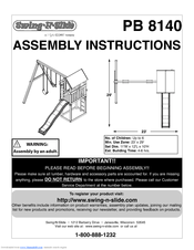 Swing-N-Slide PB 8140 Assembly Instructions Manual