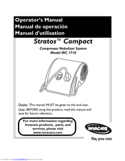 Invacare Stratos Aerosol IRC1710 Operator's Manual