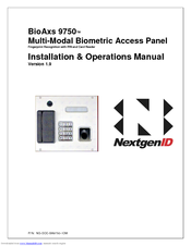 NextgenID BioAxs 9750 Installation & Operation Manual