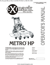 Exmark Metro HP Operator's Manual