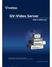 GeoVision GV-Video Server User Manual