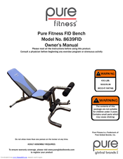 Pure Fitness 8639FID Owner's Manual