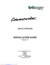 Trilogy Communications Commander Installation Manual