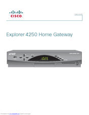 Cisco Explorer 4250 User Manual
