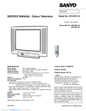 Sanyo CP21SE1 Service Manual