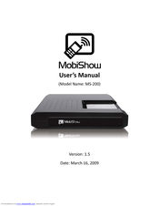 MobiShow MS-200 User Manual