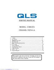 Qls 21M62US (CHASSIS: NX56-LA) Service Manual