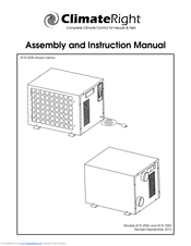 ClimateRight CR-7000 Assembly And Instruction Manual
