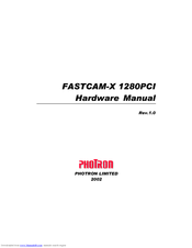PHOTRON FASTCAM-X1280PCI Series Hardware Manual