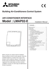 Mitsubishi Electric LMAP02-E Installation Manual