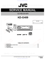 JVC KD-G409 Service Manual