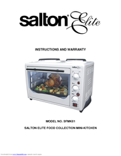 Salton elite SFMK01 Instructions And Warranty