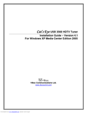 Vbox Communications Cat's Eye USB 3560 Installation Manual