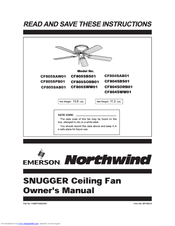 Emerson Northwind Contemporary Snugger CF805SAB01 Owner's Manual