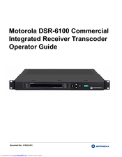 Motorola DSR-6100 Operator's Manual