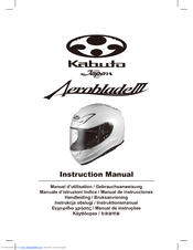 Kabuto Aeroblade-III Instruction Manual