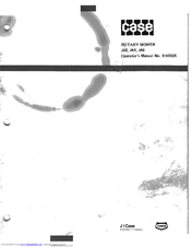 Case J40 Operator's Manual