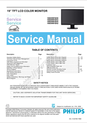 Philips 190EW9FB 93 Service Manual