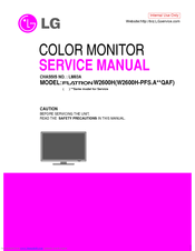 LG Flatron W2600H Service Manual