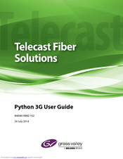 GRASS VALLEY Python 3G Series User Manual