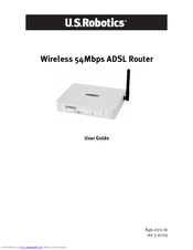 US Robotics Wireless 54Mbps ADSL Router User Manual