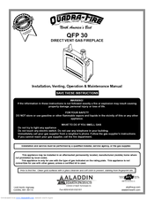 Quadra-Fire QFP 30 Operation & Maintenance Manual