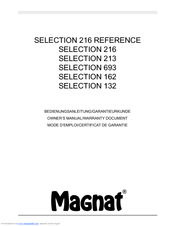 Magnat Audio SELECTION 162 Owner's Manual