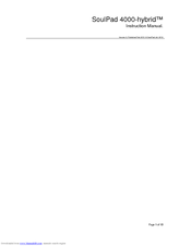 SoulPad 4000-hybrid Instruction Manual