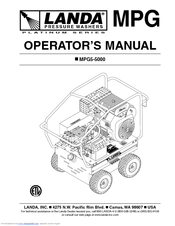 Landa MPG5-5000 Operator's Manual