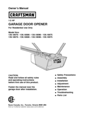 Craftsman 139.18096 Owner's Manual
