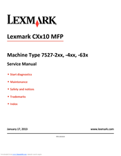 Lexmark CX510de Service Manual