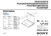 Sony Vaio PCG-K33F Service Manual