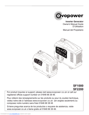 Evopower SF1000 Owner's Manual Manual