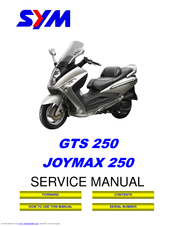 Sym JOYMAX 250 Manuals | ManualsLib