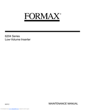 Formax 6204 Series Maintenance Manual