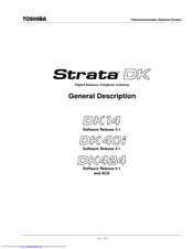 Toshiba Strata DK14 General Description Manual