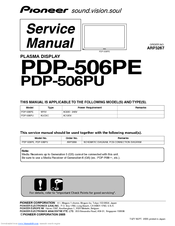 Pioneer PDP-506PE Service Manual