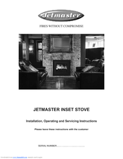 Jetmaster INSET Installation, Operating And Servicing Instructions