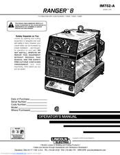 Lincoln Electric RANGER 8 Operator's Manual