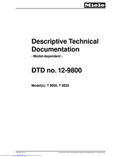 Miele Touchtronic T 9800 Descriptive Technical Documentation