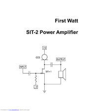 FirstWatt SIT-2 Manual
