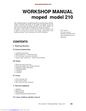JAWA ZVL 210 Workshop Manual