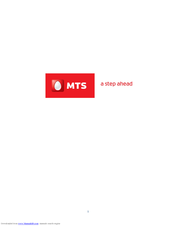 Alcatel MTS Mtalky F100 User Manual