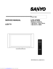Sanyo LCD-47XR2 Service Manual
