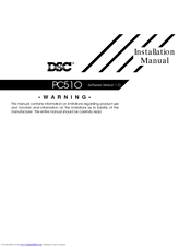DSC PC51O Installation Manual