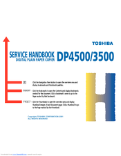 Toshiba DP4500 Service Handbook